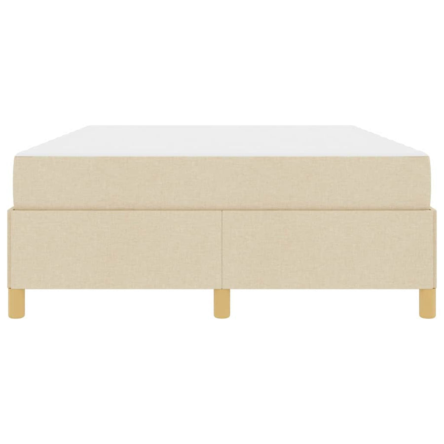 Boxspring bed Anders Crème en Wit 160 x 200 cm Stof