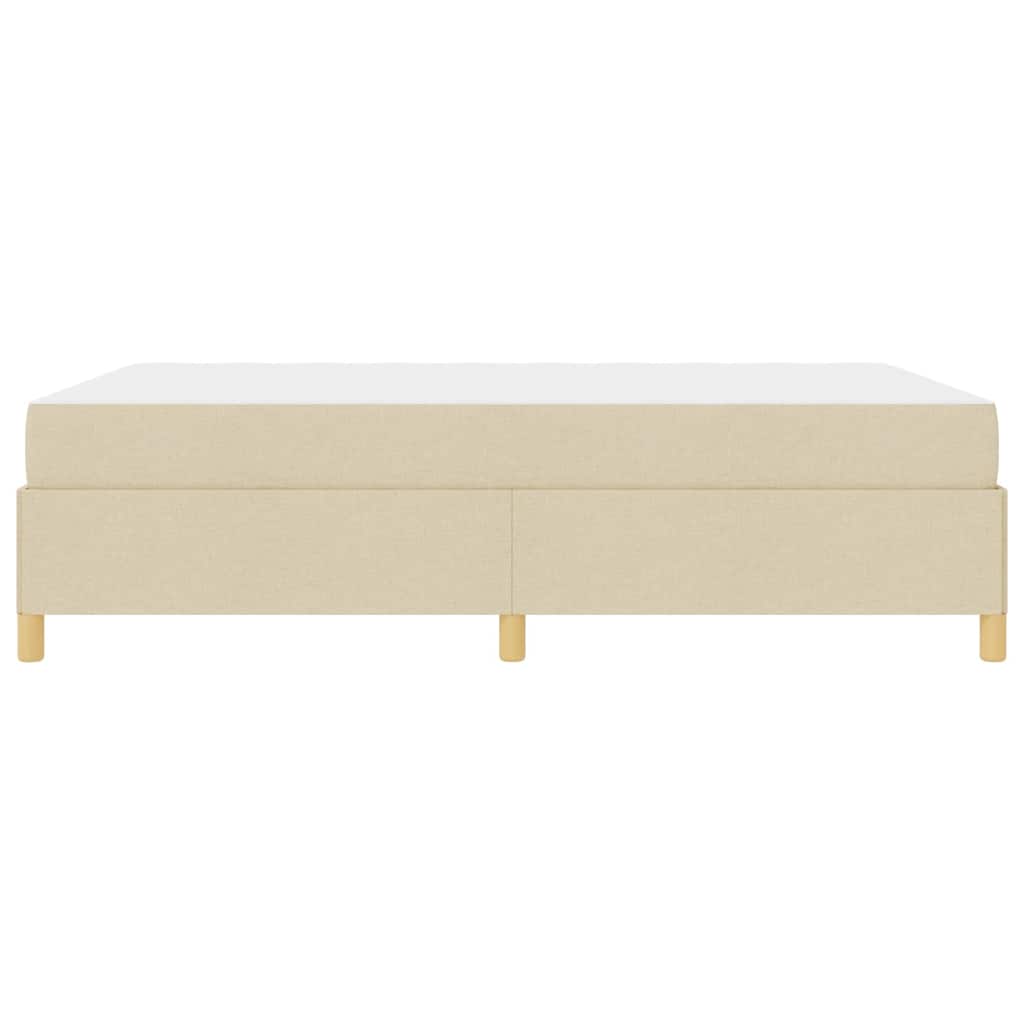 Boxspring bed Anders Crème en Wit 160 x 200 cm Stof