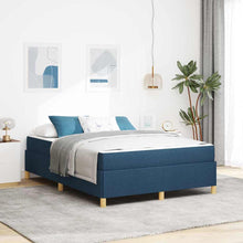 Boxspring bed Anders Blauw en Wit 160 x 200 cm Stof