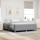 Bedframe 180x200 cm lichtgrijs stof