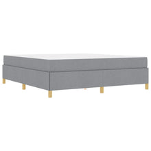 Boxspring bed Anders Lichtgrijs en Wit 180 x 200 cm Stof
