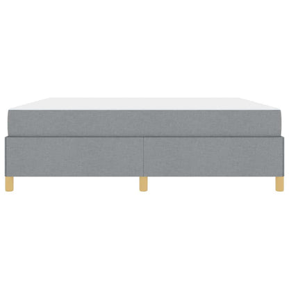 Boxspring bed Anders Lichtgrijs en Wit 180 x 200 cm Stof