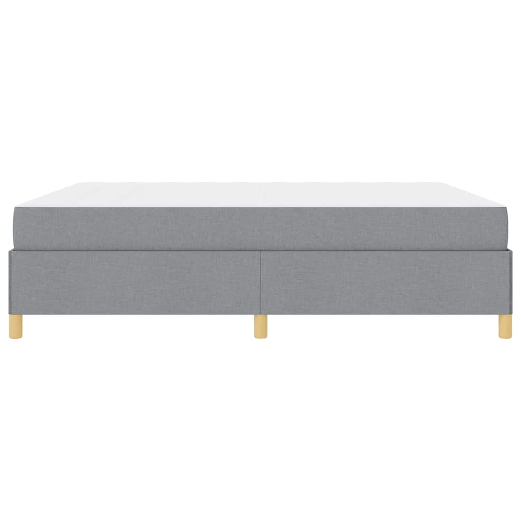 Boxspring bed Anders Lichtgrijs en Wit 180 x 200 cm Stof