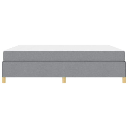 Boxspring bed Anders Lichtgrijs en Wit 180 x 200 cm Stof