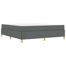 Boxspring bed Donkergrijs en Wit en Donkergrijs 180 x 200 cm
