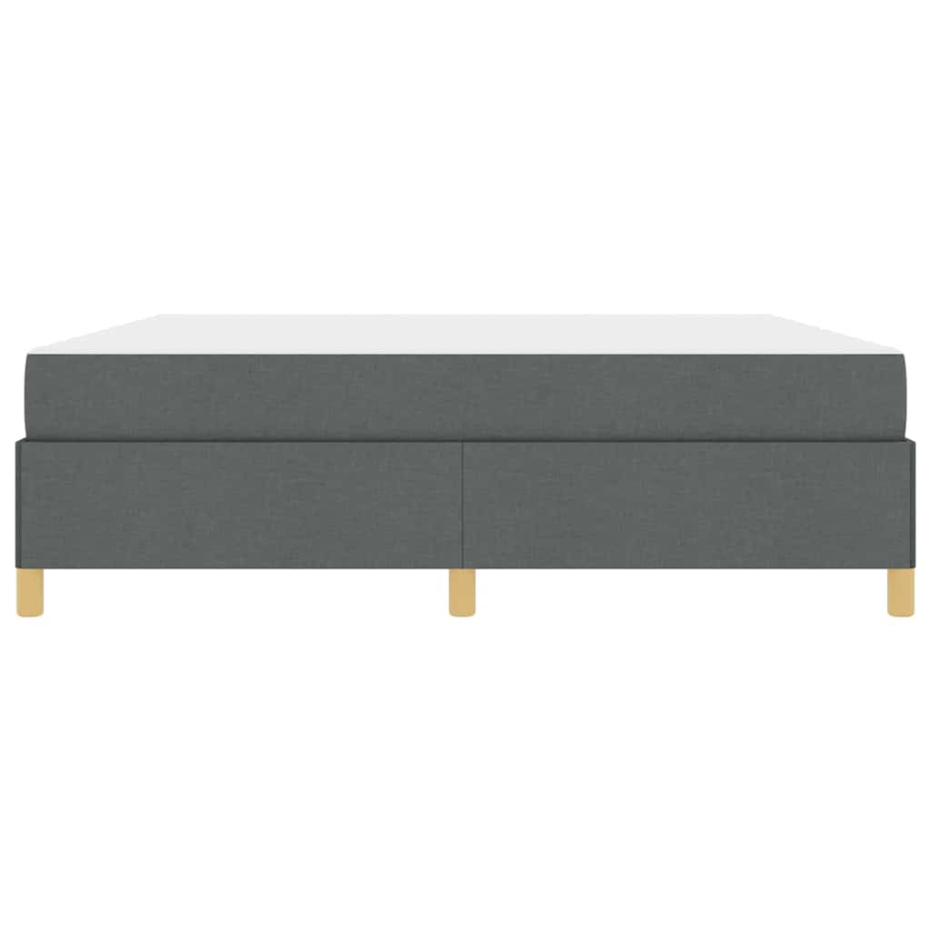Boxspring bed Donkergrijs en Wit en Donkergrijs 180 x 200 cm