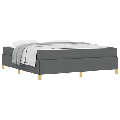 Boxspring bed Donkergrijs en Wit en Donkergrijs 180 x 200 cm