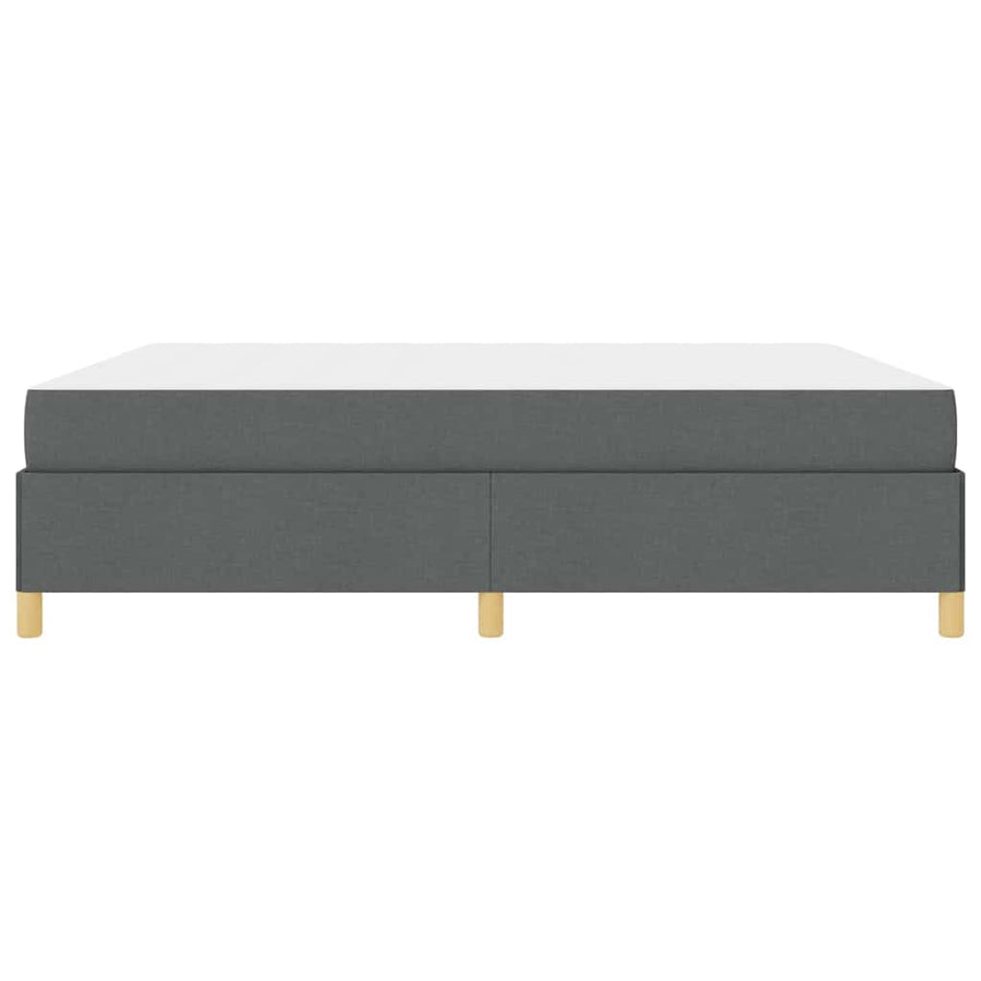 Boxspring bed Donkergrijs en Wit en Donkergrijs 180 x 200 cm
