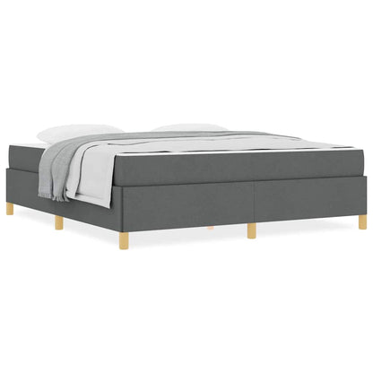 Boxspring bed Donkergrijs en Wit en Donkergrijs 180 x 200 cm
