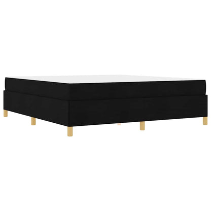 Boxspring bed Anders Zwart en Wit en Zwart 180 x 200 cm Stof