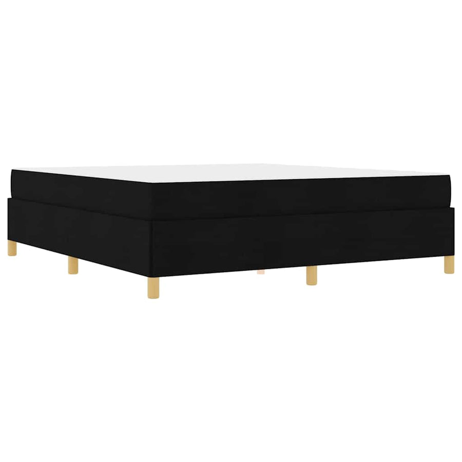 Boxspring bed Anders Zwart en Wit en Zwart 180 x 200 cm Stof