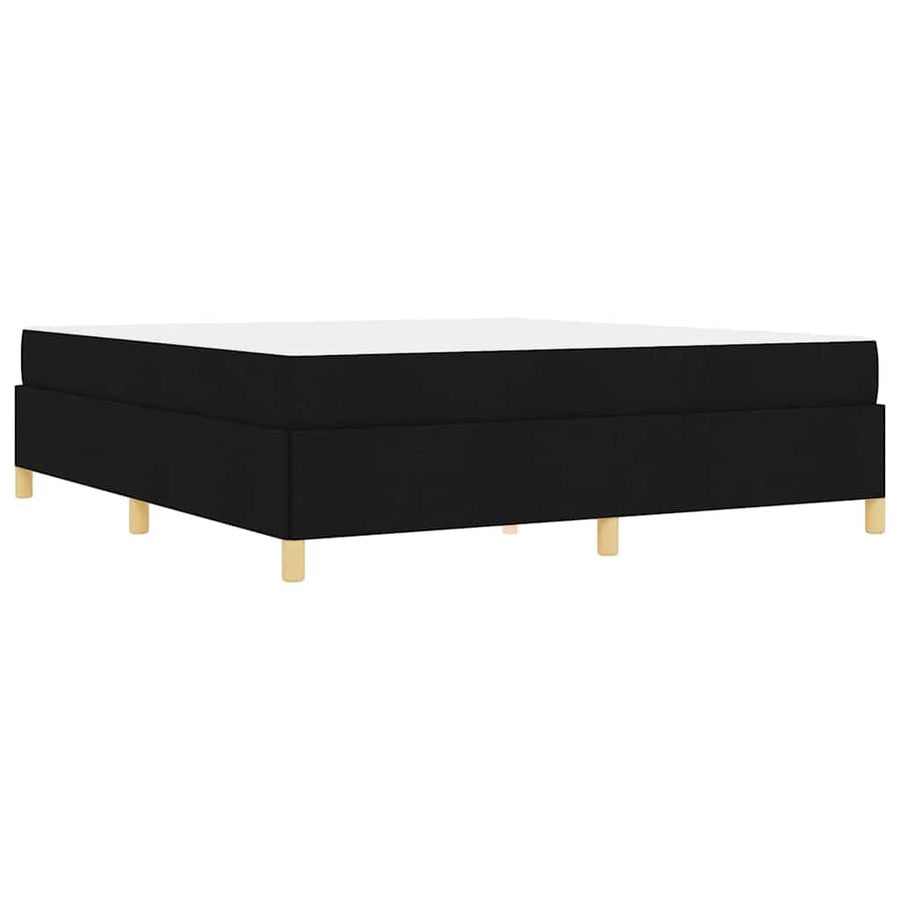 Boxspring bed Anders Zwart en Wit en Zwart 180 x 200 cm Stof