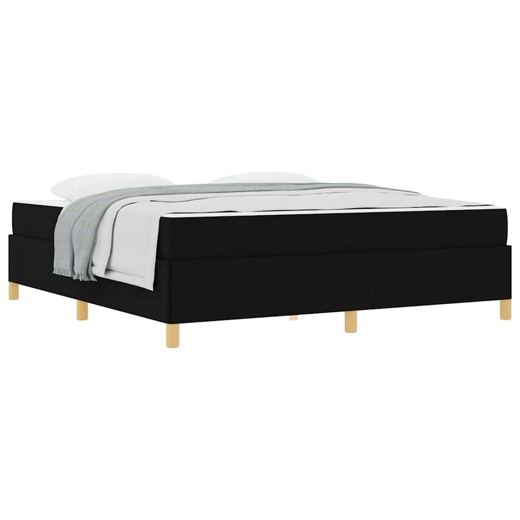 Boxspring bed Anders Zwart en Wit en Zwart 180 x 200 cm Stof