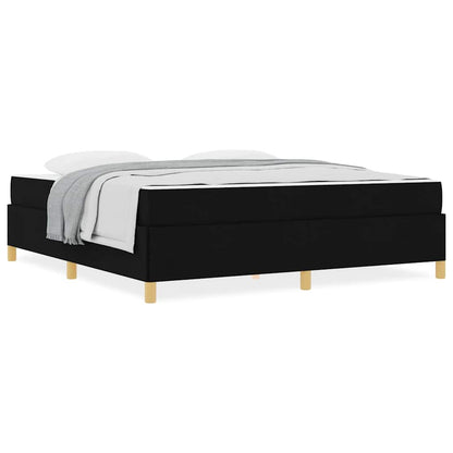 Boxspring bed Anders Zwart en Wit en Zwart 180 x 200 cm Stof
