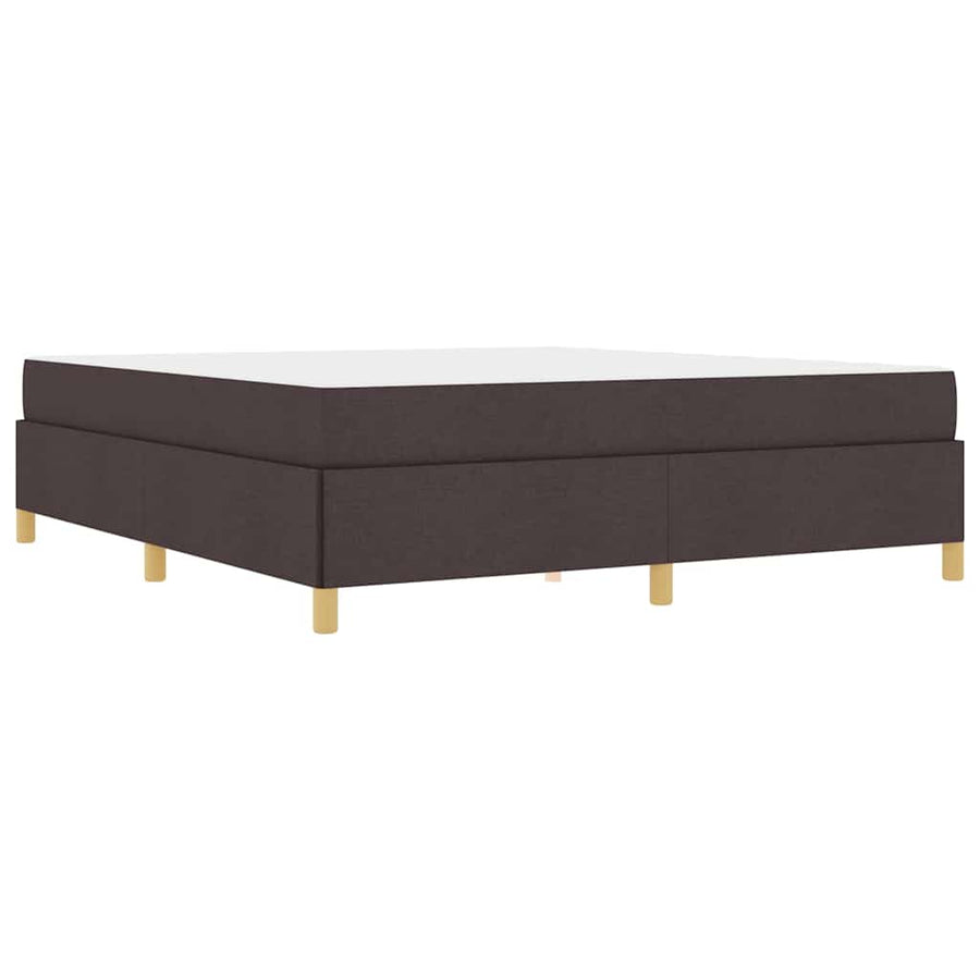 Boxspring bed Anders Donkerbruin en Wit 180 x 200 cm Stof