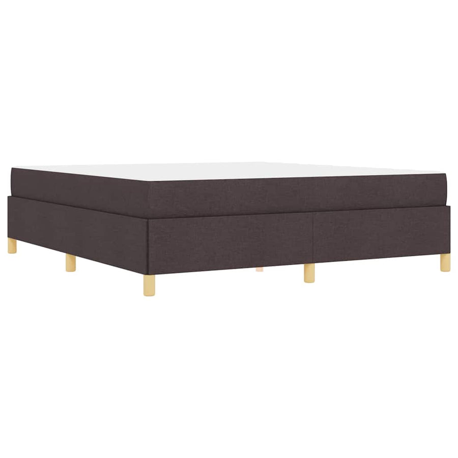 Boxspring bed Anders Donkerbruin en Wit 180 x 200 cm Stof