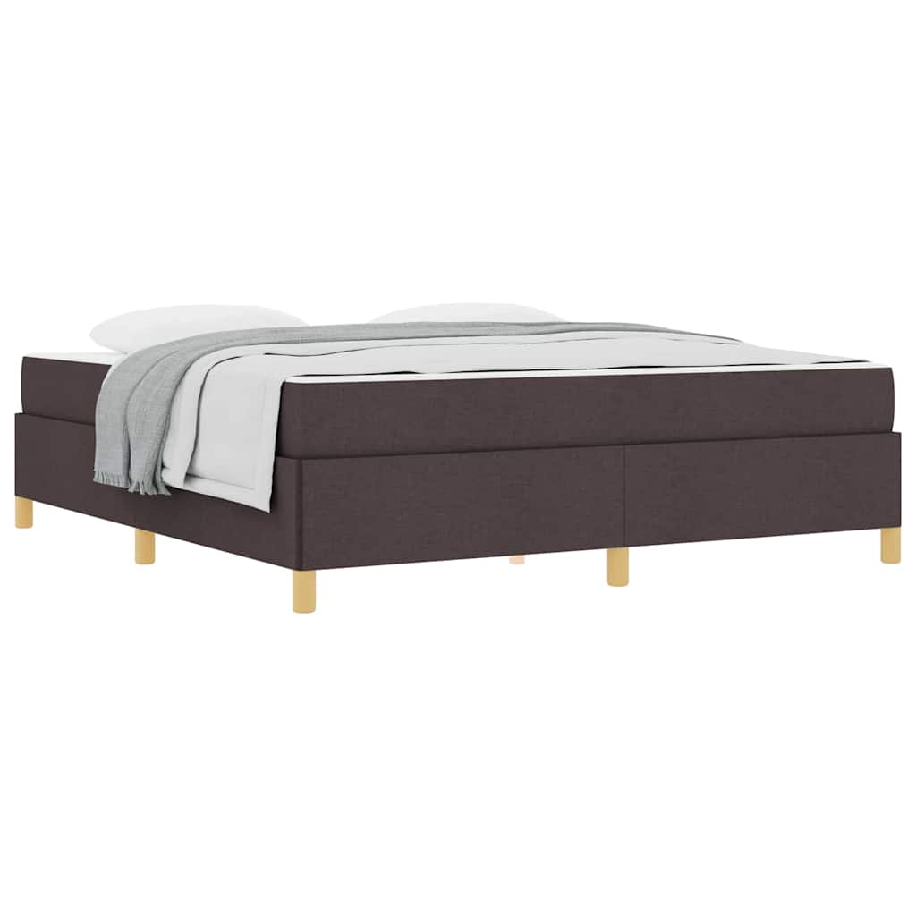 Boxspring bed Anders Donkerbruin en Wit 180 x 200 cm Stof