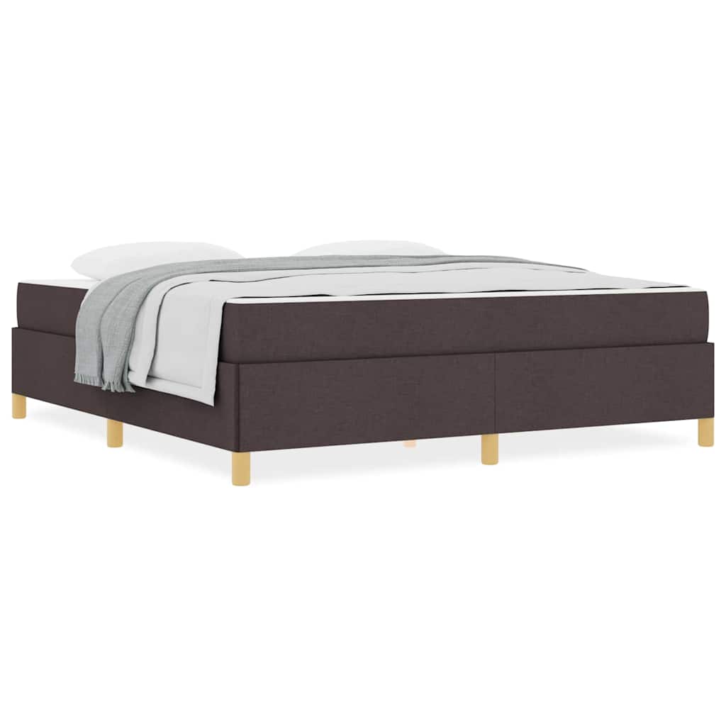 Boxspring bed Anders Donkerbruin en Wit 180 x 200 cm Stof