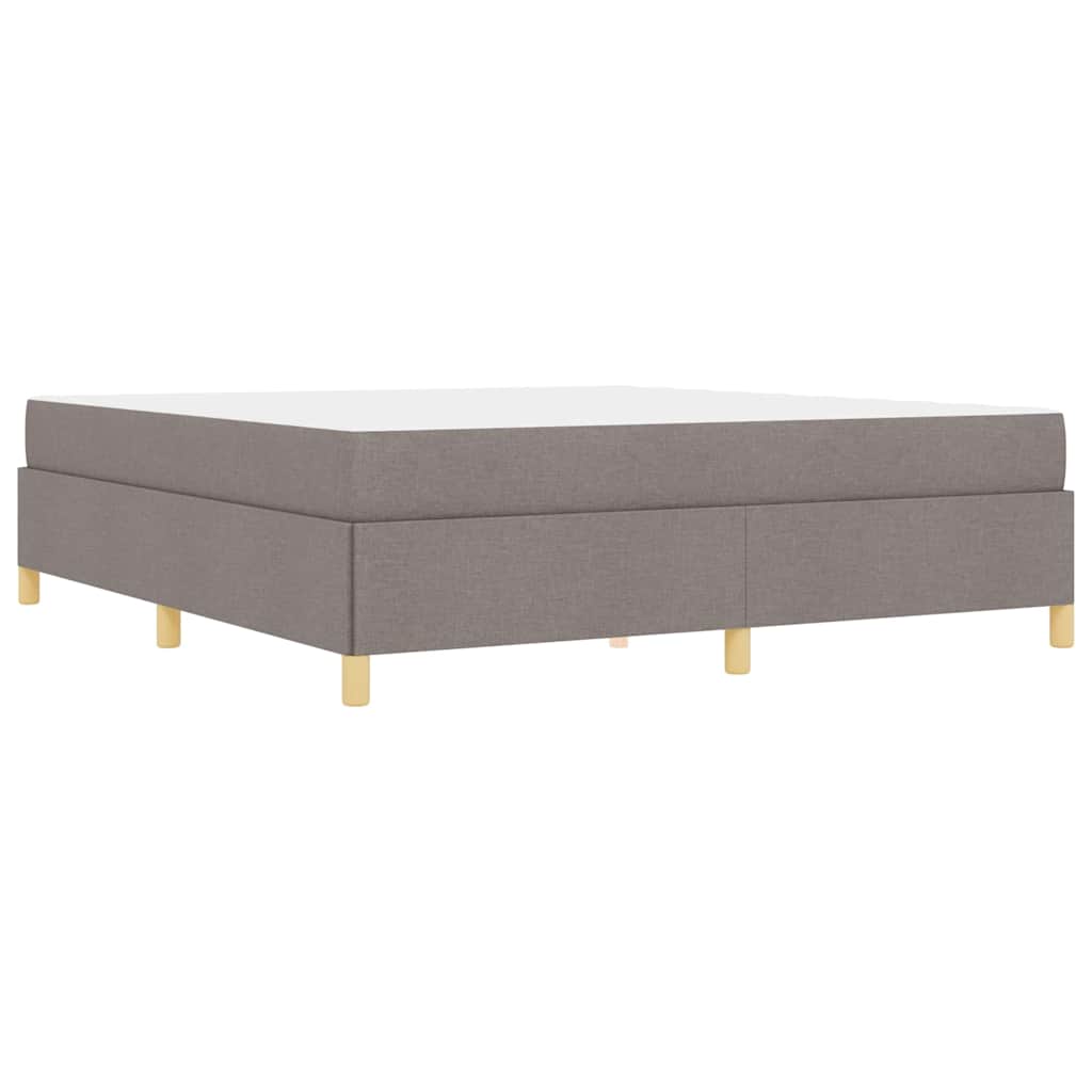 Boxspring bed Anders Taupe en Wit 180 x 200 cm Stof