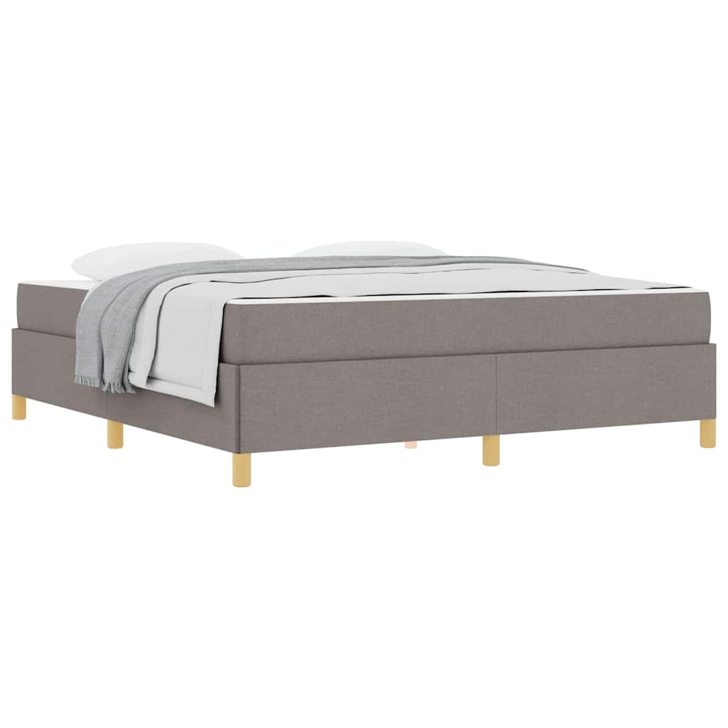 Boxspring bed Anders Taupe en Wit 180 x 200 cm Stof