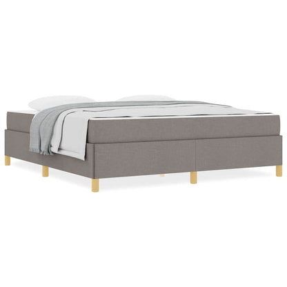 Boxspring bed Anders Taupe en Wit 180 x 200 cm Stof