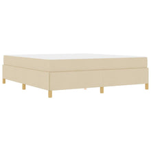 Boxspring bed Anders Zwart en Bruin en Wit 180 x 200 cm Stof