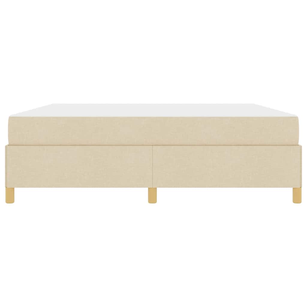 Boxspring bed Anders Zwart en Bruin en Wit 180 x 200 cm Stof