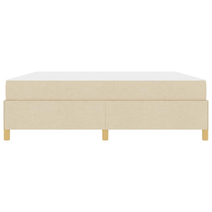 Boxspring bed Anders Zwart en Bruin en Wit 180 x 200 cm Stof