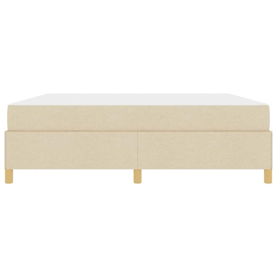 Boxspring bed Anders Zwart en Bruin en Wit 180 x 200 cm Stof