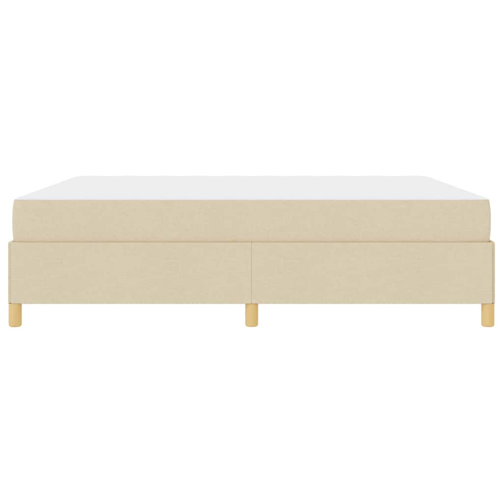Boxspring bed Anders Zwart en Bruin en Wit 180 x 200 cm Stof