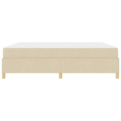 Boxspring bed Anders Zwart en Bruin en Wit 180 x 200 cm Stof