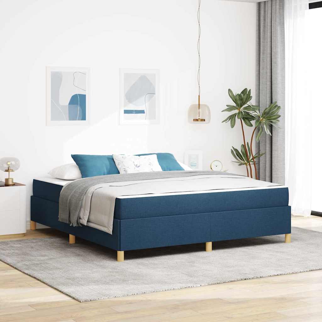Boxspring bed Anders Blauw en Wit 180 x 200 cm Stof