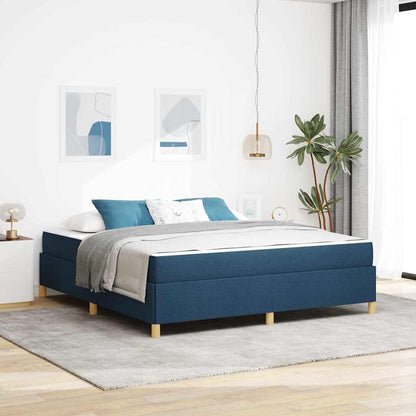 Boxspring bed Anders Blauw en Wit 180 x 200 cm Stof