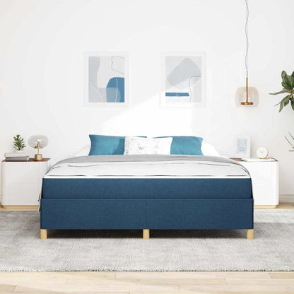 Boxspring bed Anders Blauw en Wit 180 x 200 cm Stof