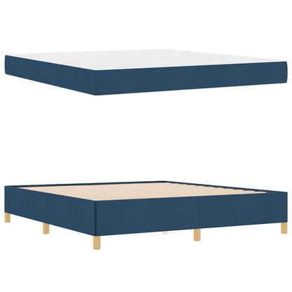 Boxspring bed Anders Blauw en Wit 180 x 200 cm Stof