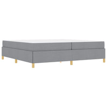 Boxspring bed Anders Lichtgrijs en Wit 200 x 200 cm Stof