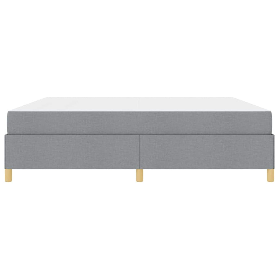 Boxspring bed Anders Lichtgrijs en Wit 200 x 200 cm Stof