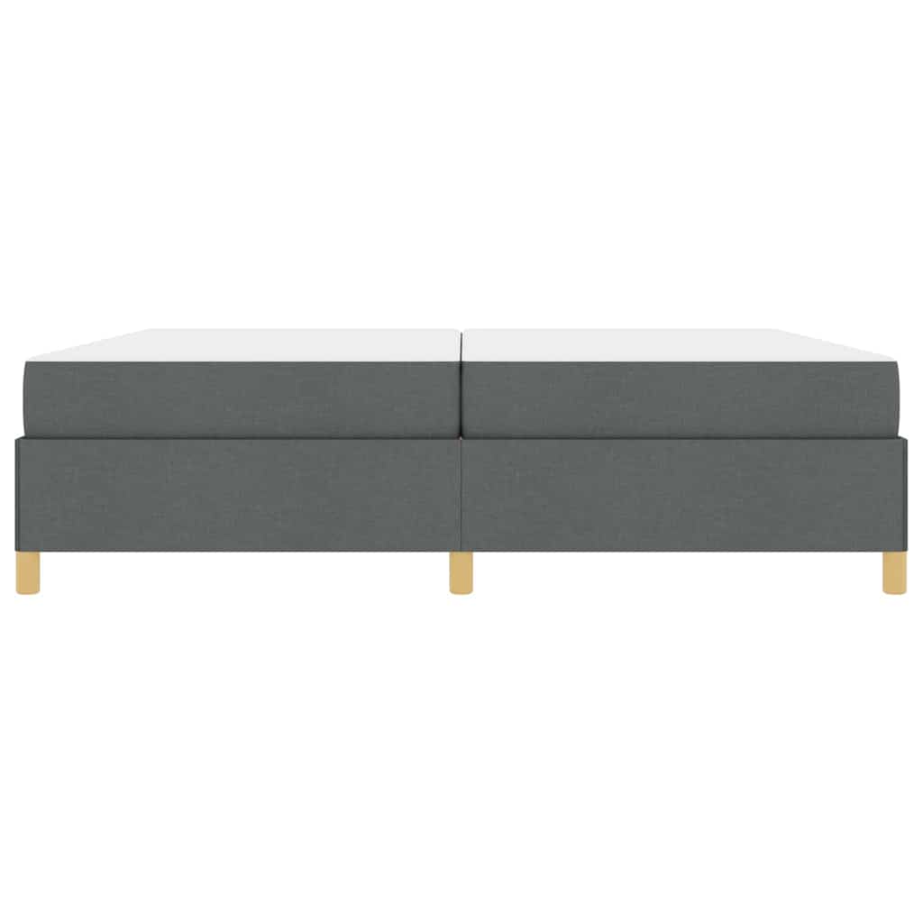 Boxspring bed Anders Donkergrijs 200 x 200 cm Stof