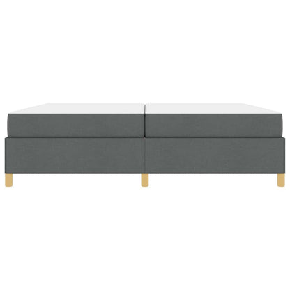 Boxspring bed Anders Donkergrijs 200 x 200 cm Stof