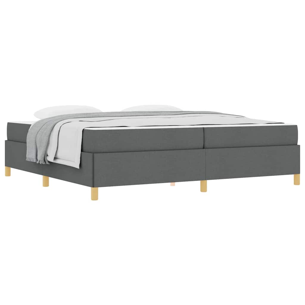 Boxspring bed Anders Donkergrijs 200 x 200 cm Stof