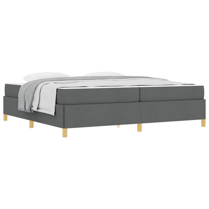 Boxspring bed Anders Donkergrijs 200 x 200 cm Stof