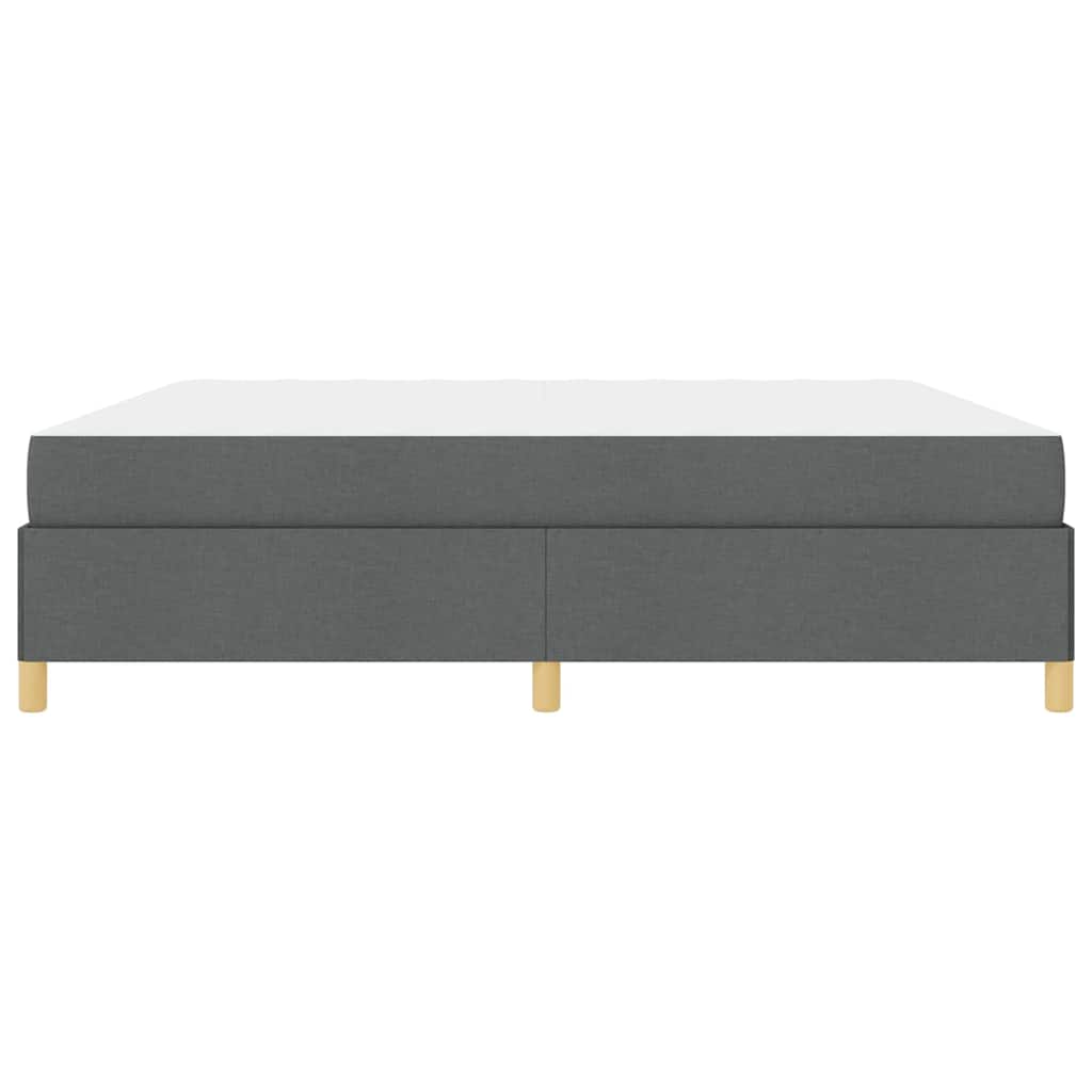 Boxspring bed Anders Donkergrijs 200 x 200 cm Stof