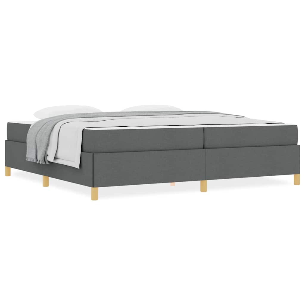 Boxspring bed Anders Donkergrijs 200 x 200 cm Stof
