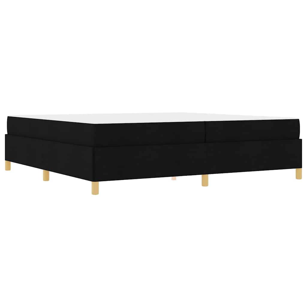 Boxspring bed Anders Zwart en Wit en Zwart 200 x 200 cm Stof