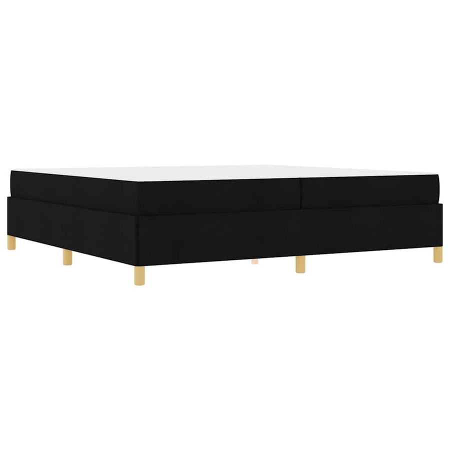 Boxspring bed Anders Zwart en Wit en Zwart 200 x 200 cm Stof