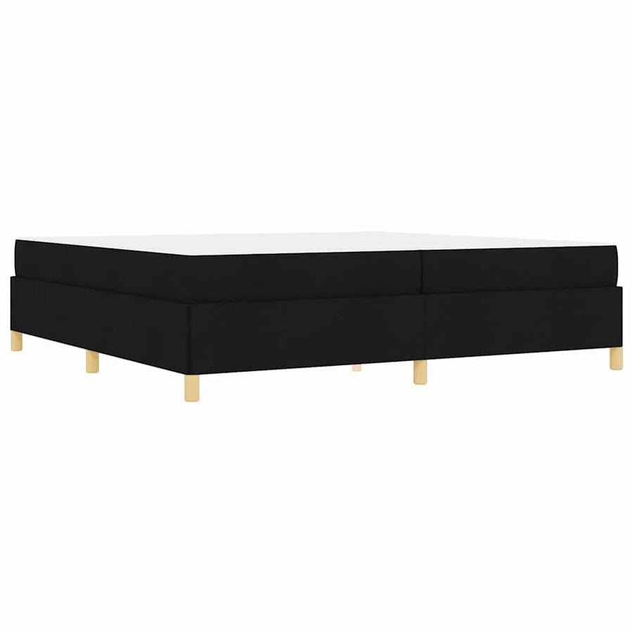 Boxspring bed Anders Zwart en Wit en Zwart 200 x 200 cm Stof