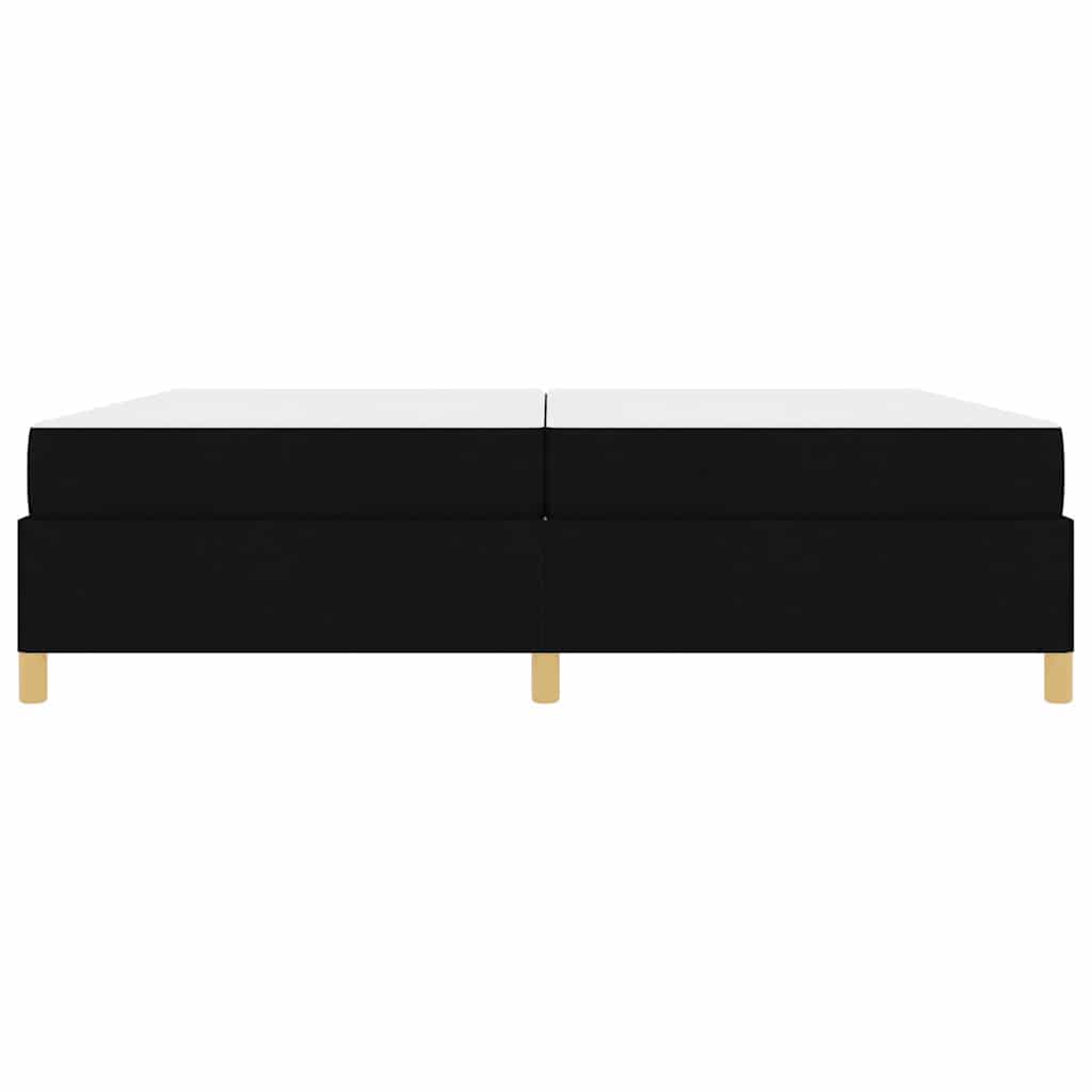 Boxspring bed Anders Zwart en Wit en Zwart 200 x 200 cm Stof