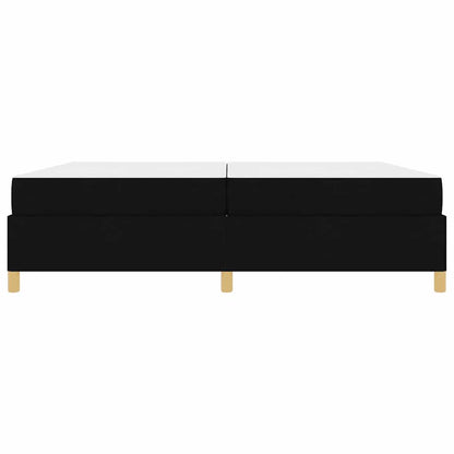 Boxspring bed Anders Zwart en Wit en Zwart 200 x 200 cm Stof