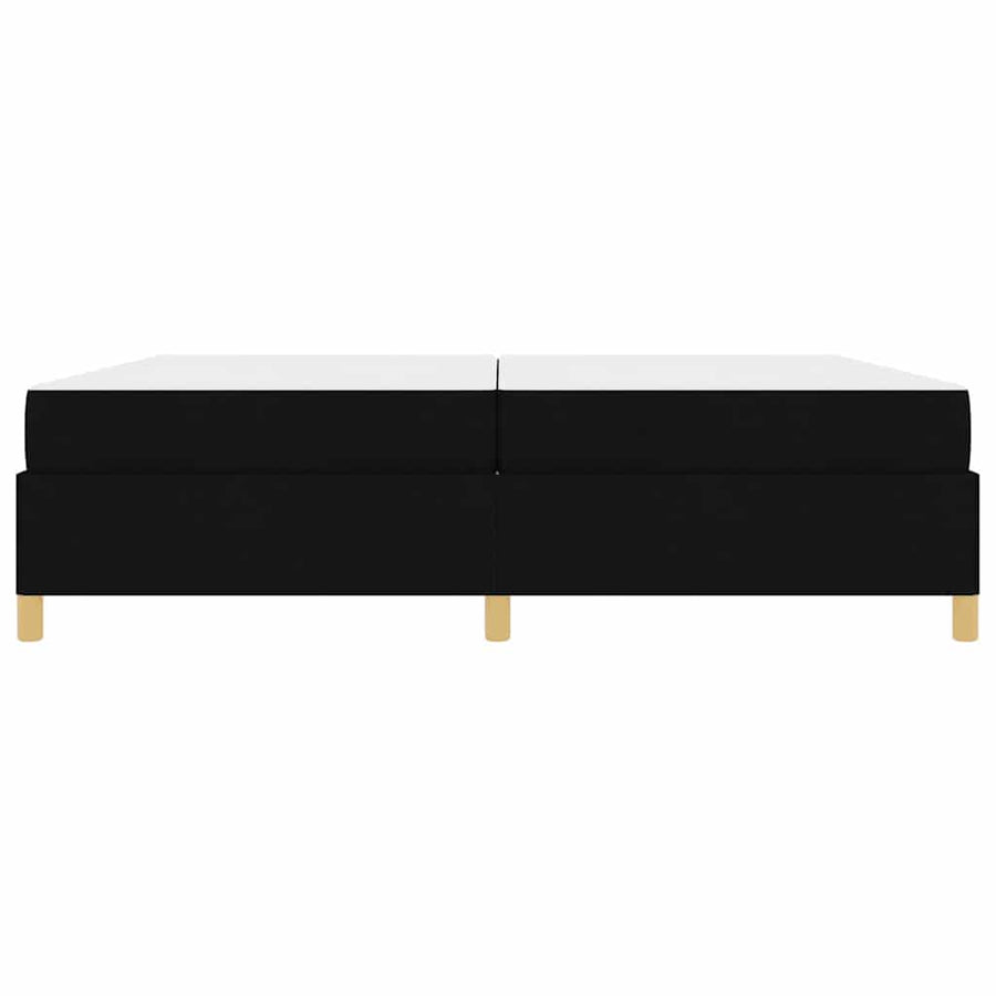Boxspring bed Anders Zwart en Wit en Zwart 200 x 200 cm Stof
