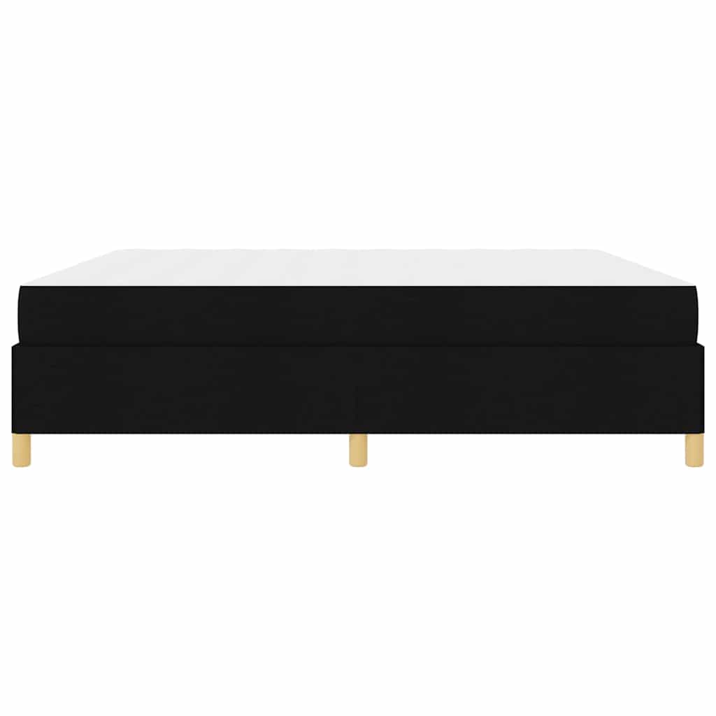 Boxspring bed Anders Zwart en Wit en Zwart 200 x 200 cm Stof